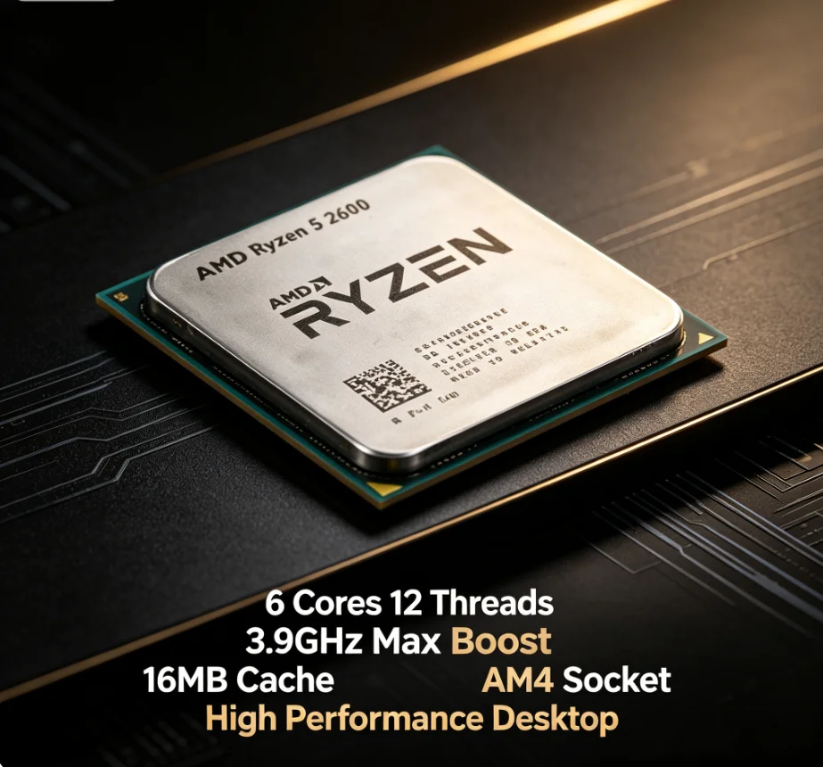 Amd Cpu Ryzen 5 - Processeur de jeu pour ordinateur de