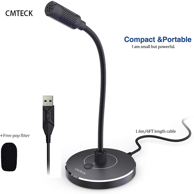 Streaming Mic Condenser - Microphone professionnel, micro de conférence à