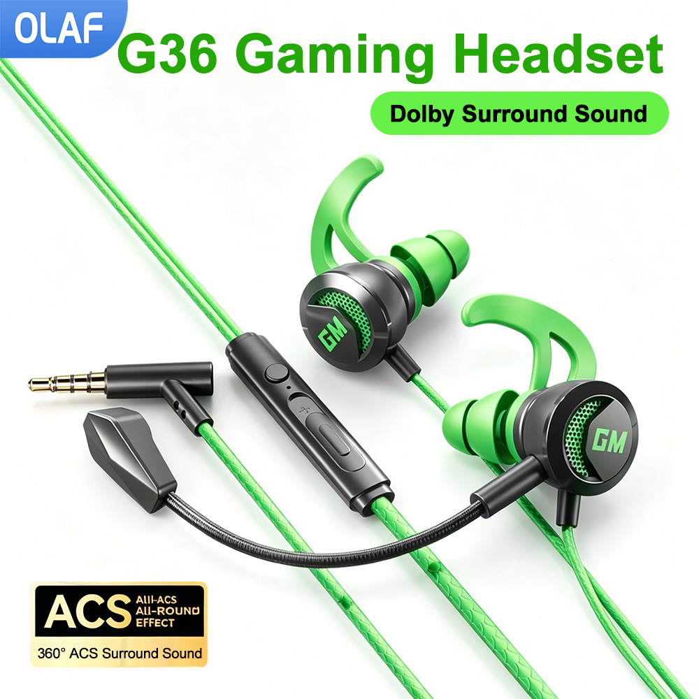 Esports Gaming Headset - Écouteurs filaires type-c/3.5mm avec Microphone, casque
