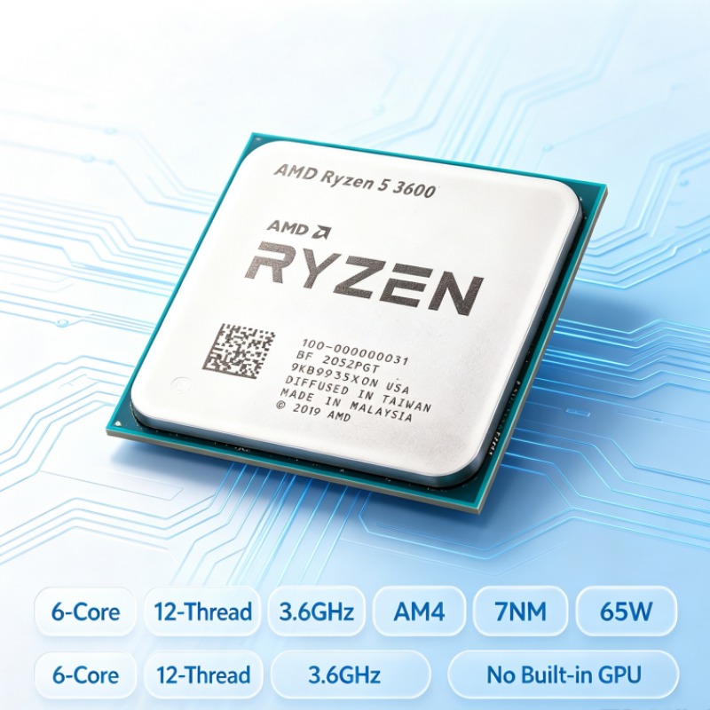 Amd Cpu Ryzen 5 - Processeur de bureau Ryzen 5 3600