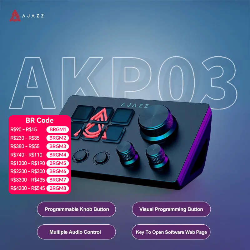 Elgato Stream Deck - Ajazz AKP03E/153E – Console de bureau