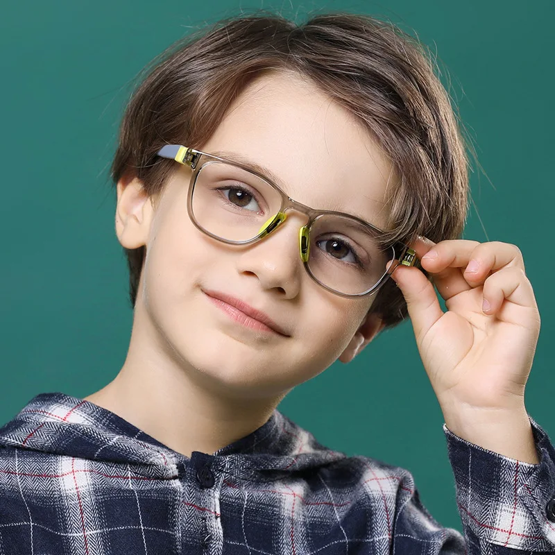Gaming Glasses Blue - Lunettes Anti-lumière bleue pour enfants, carrées,