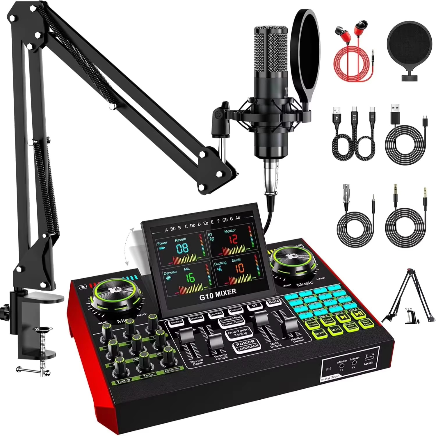 Streaming Mic Condenser - Interface audio de streaming en direct