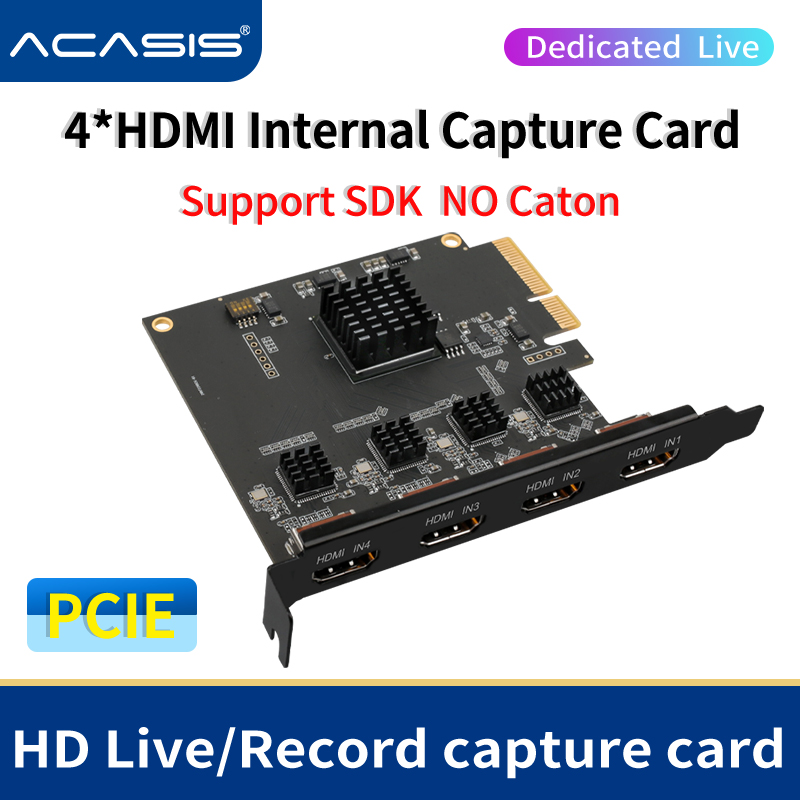 Elgato Stream Deck - Acasis-Carte d'acquisition vidéo PCI-E, 4 canaux,