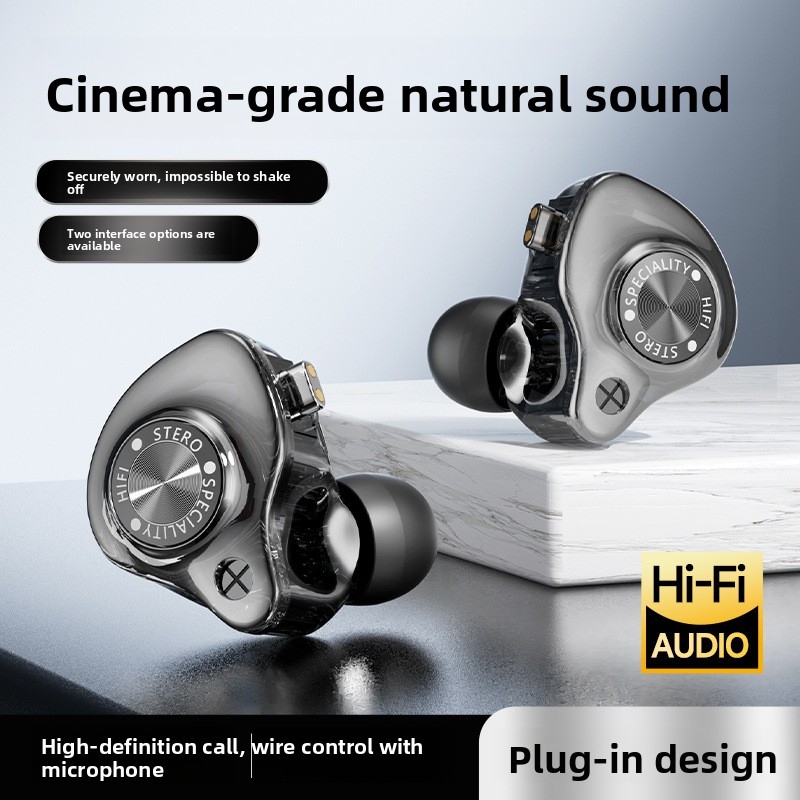 Esports Gaming Headset - Nouveau casque intra-auriculaire avec subwoofer, câble
