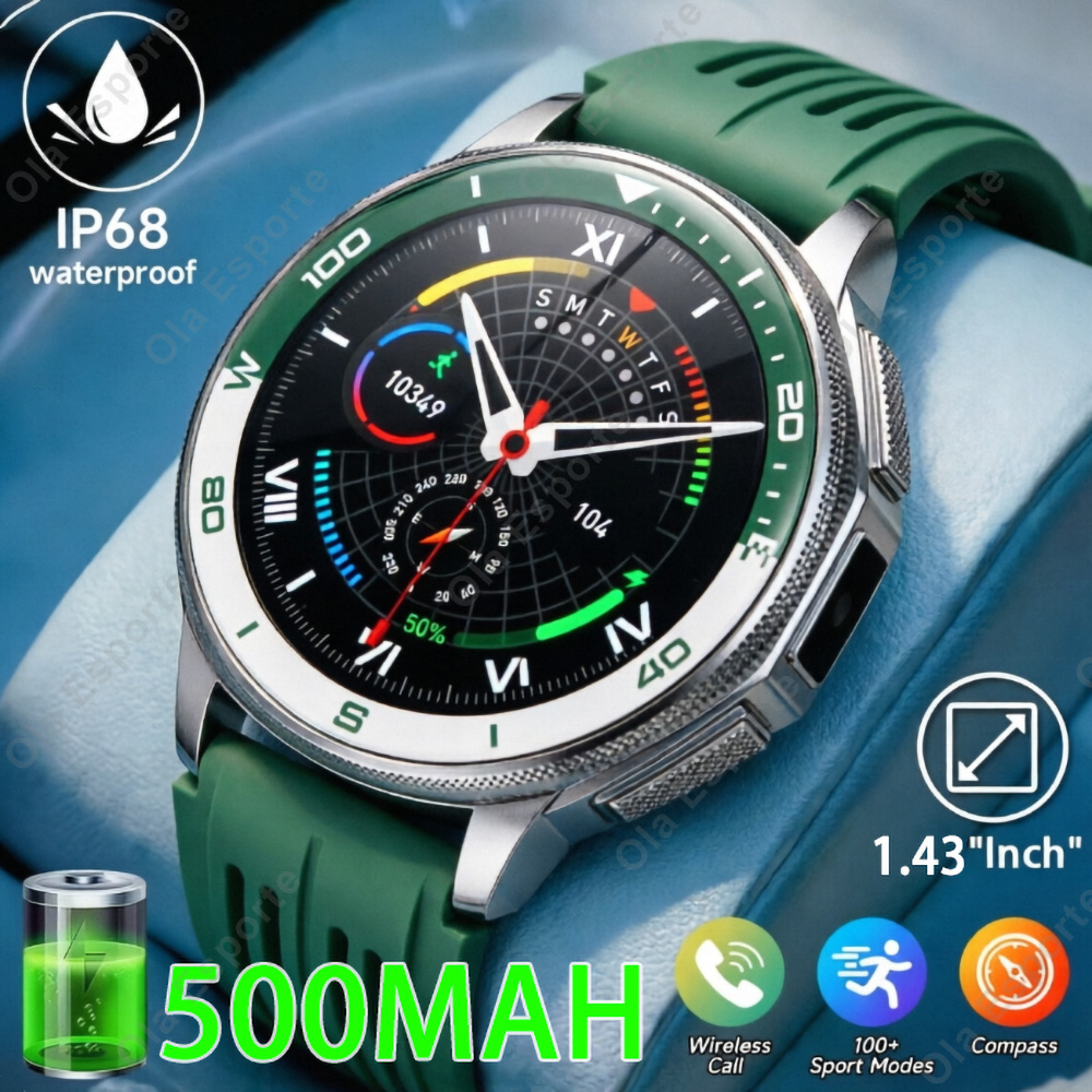 Phase Esports & Gaming Festival - Montre connectée militaire pour hommes, lampe