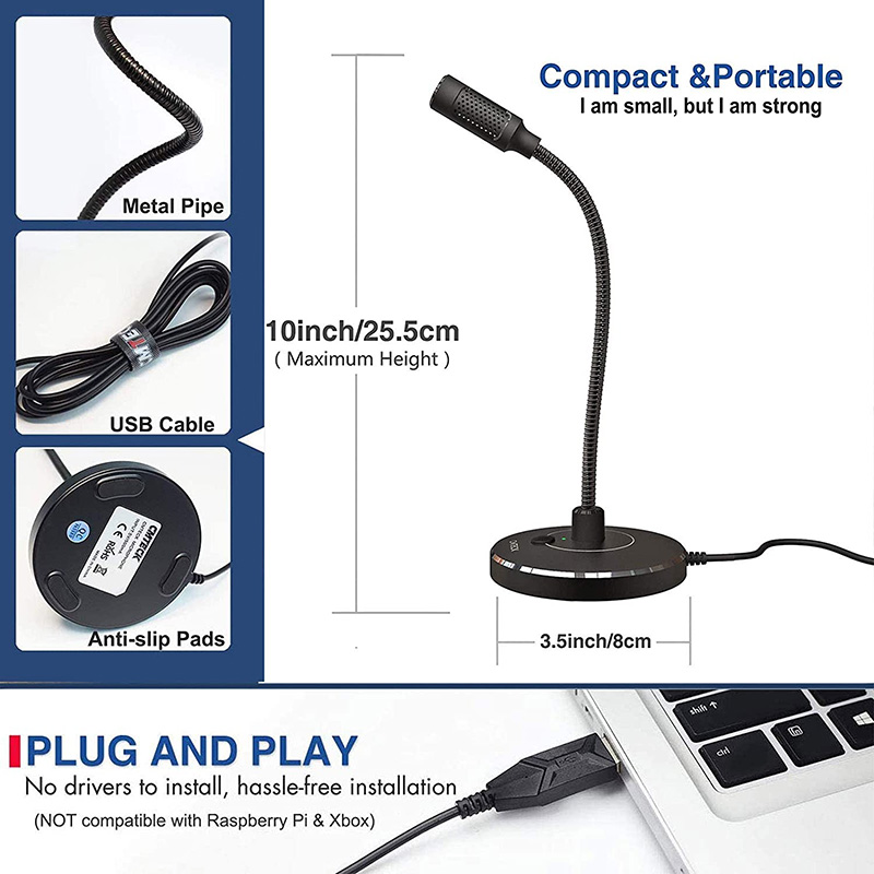 Microphone professionnel, micr - Streaming Mic Condenser avis et prix