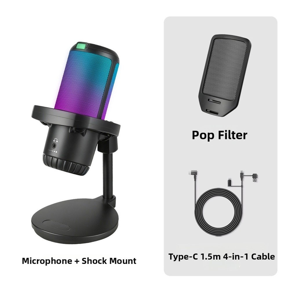 Microphone de jeu AI avec rédu - Streaming Mic Condenser avis et prix