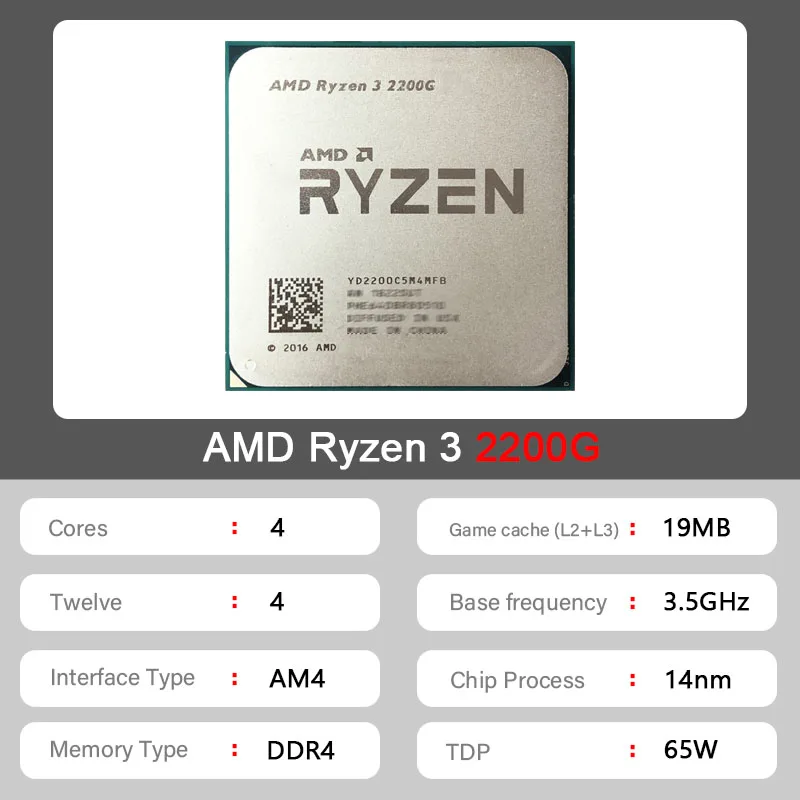 Processeur AMD Ryzen 3 2200G d - Amd Cpu Ryzen 5 avis et prix
