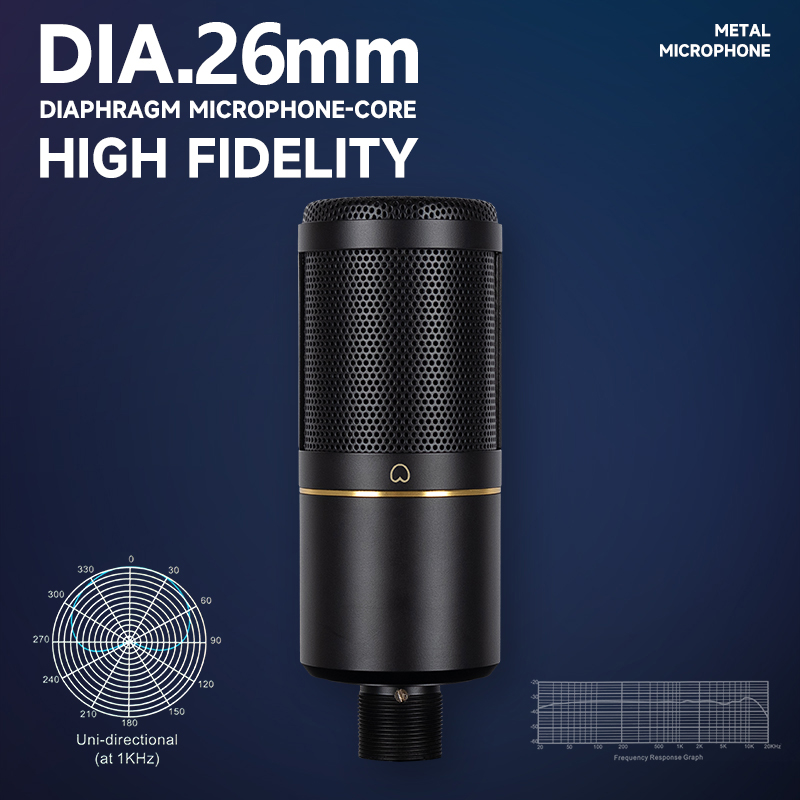 Microphone à condensateur XLR  - Streaming Mic Condenser avis et prix