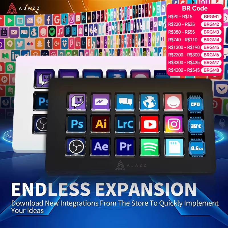 AJAZZ AKP153E/AKP03E Panneau d - Elgato Stream Deck avis et prix