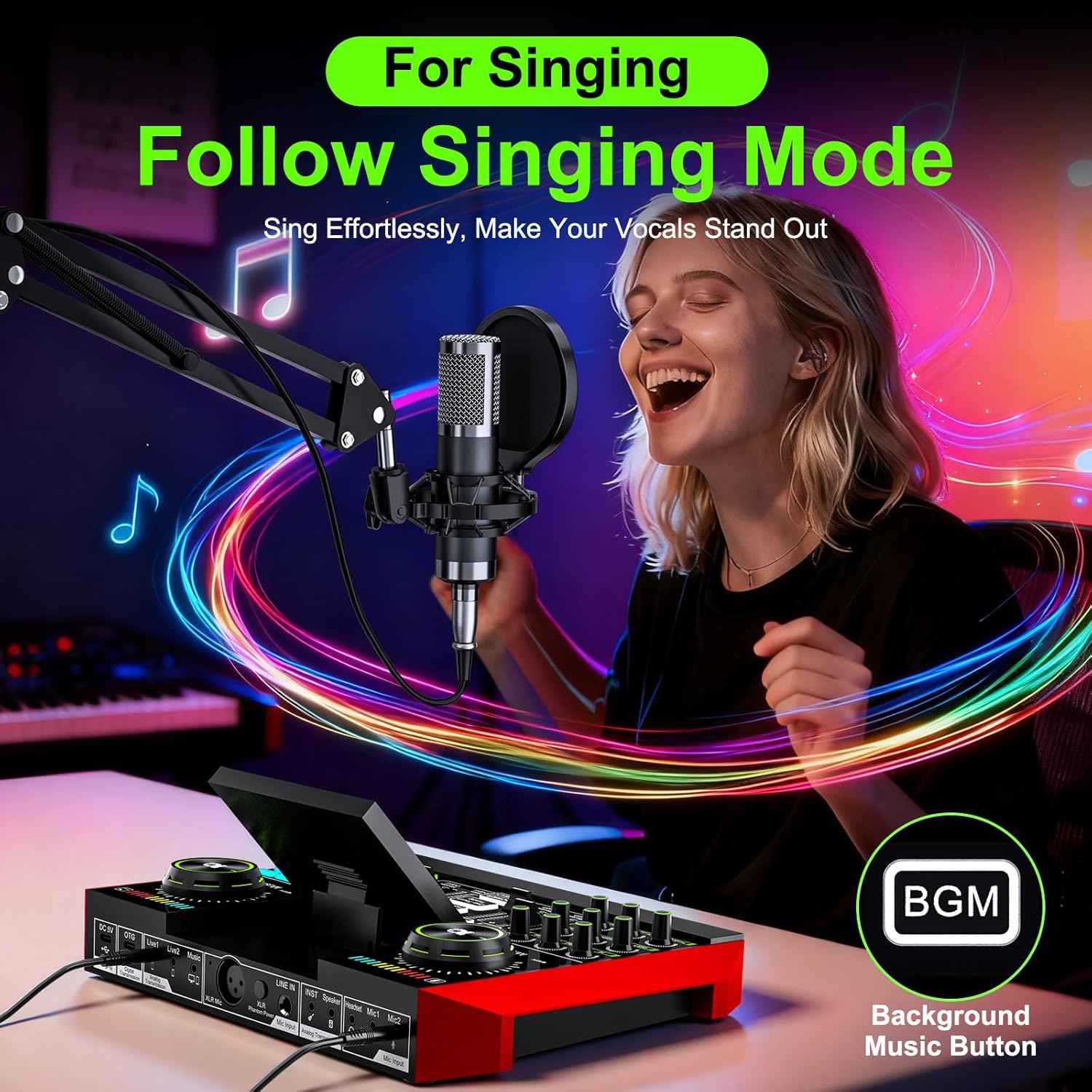 Interface audio de streaming e - Streaming Mic Condenser avis et prix