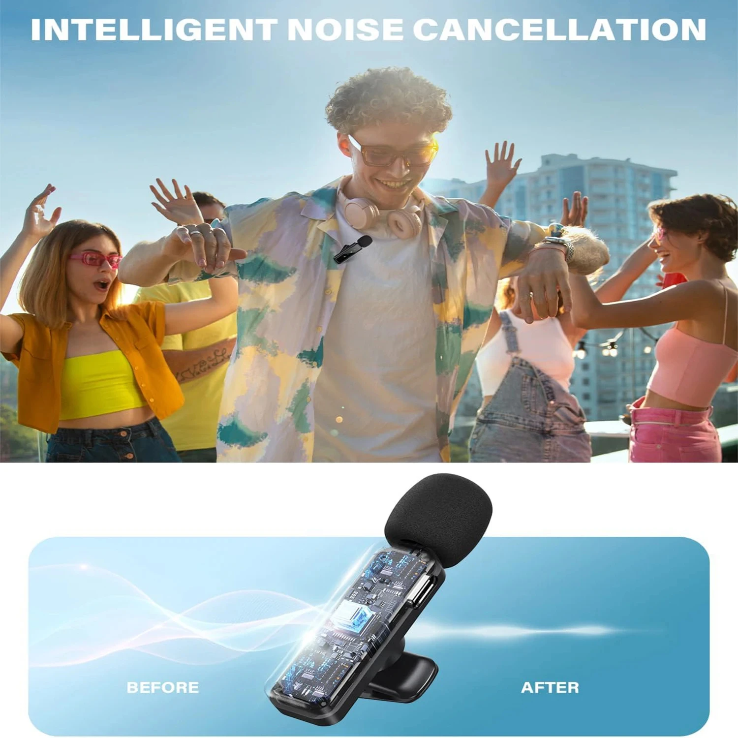 Microphone sans fil Lavalier,  - Streaming Mic Condenser avis et prix